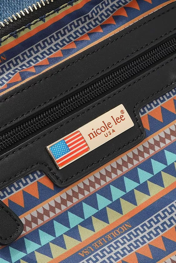 Nicole Lee USA Bosque De Amor Denim Boston Bag West2East Surf