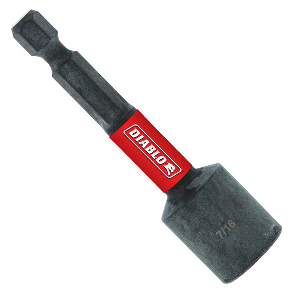 Diablo DNTSL716B 7/16" x 2-9/16" Magnetic Nut Driver (Bulk) VM Hardware