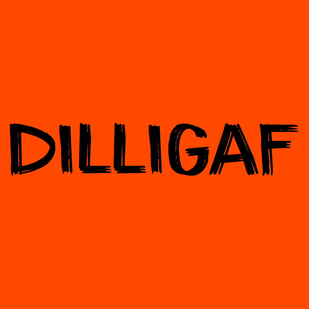 DILLIGAF - Safety Yellow T-Shirt Armed American Supply
