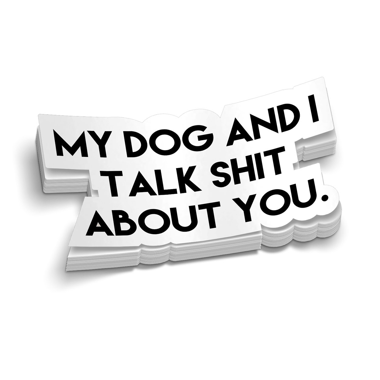 My Dog & I Hard Hat Decal Armed American Supply