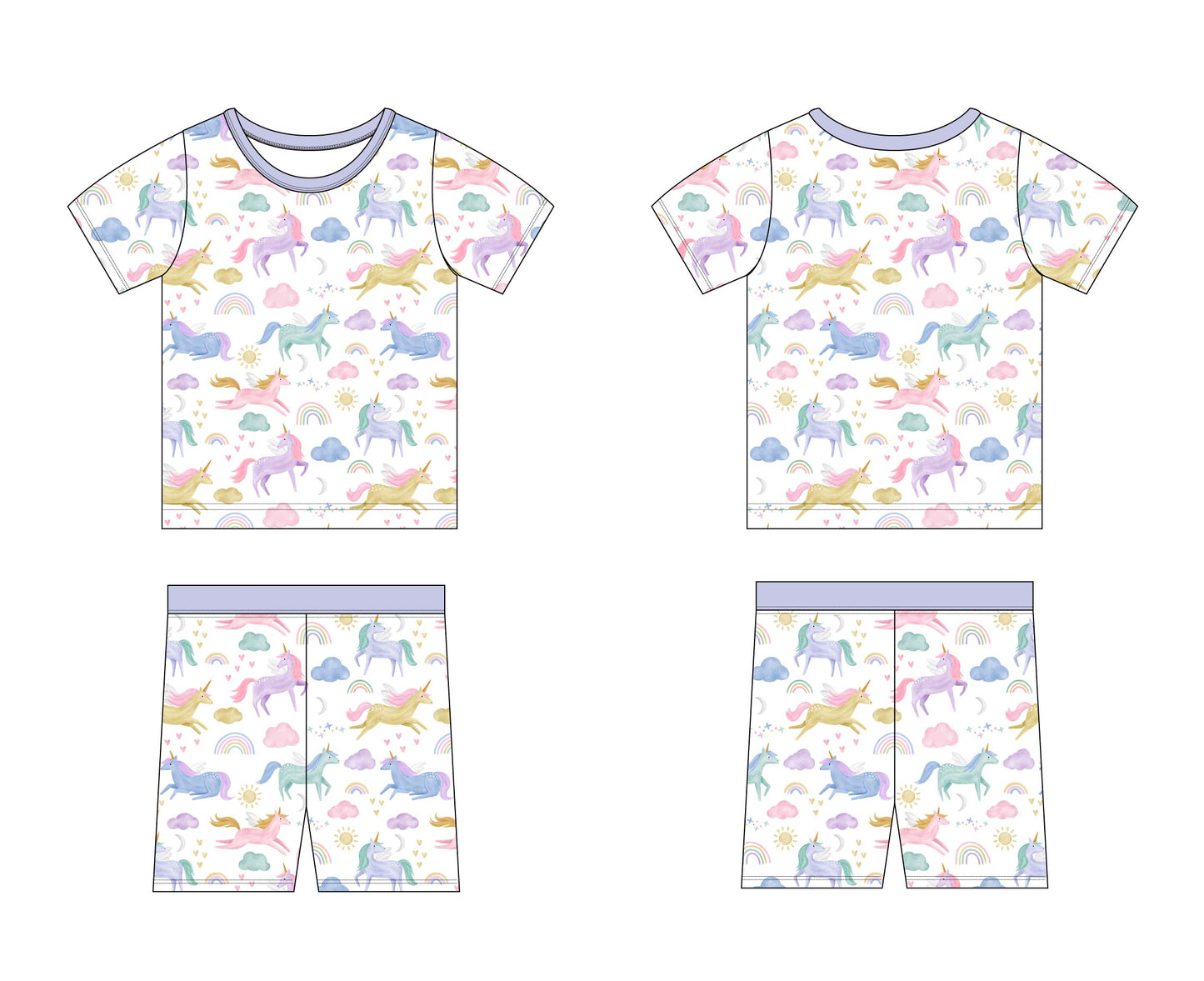 Elliana - Short Set Blush Lotus