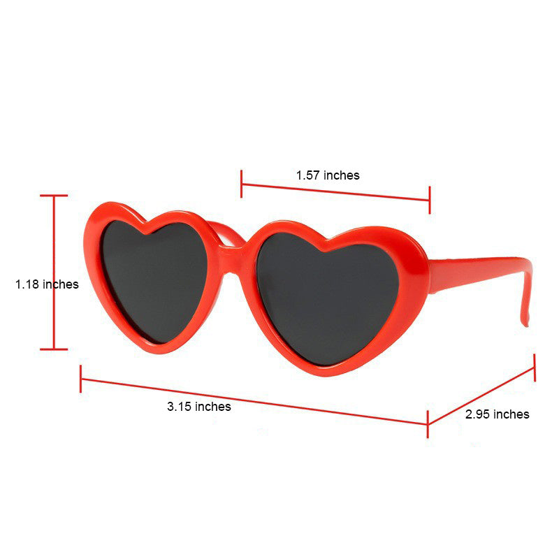 Pet Dog and Cat Funny Heart-Shaped Glasses | Suitable for All Breed Sizes NovaCart