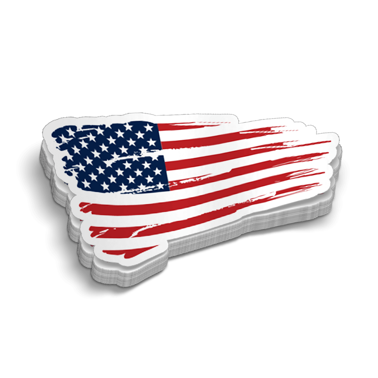 American flag Hard Hat Decal Armed American Supply