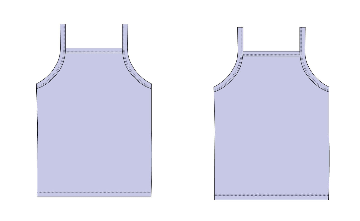 Wisteria Dream - Bamboo Tank Blush Lotus