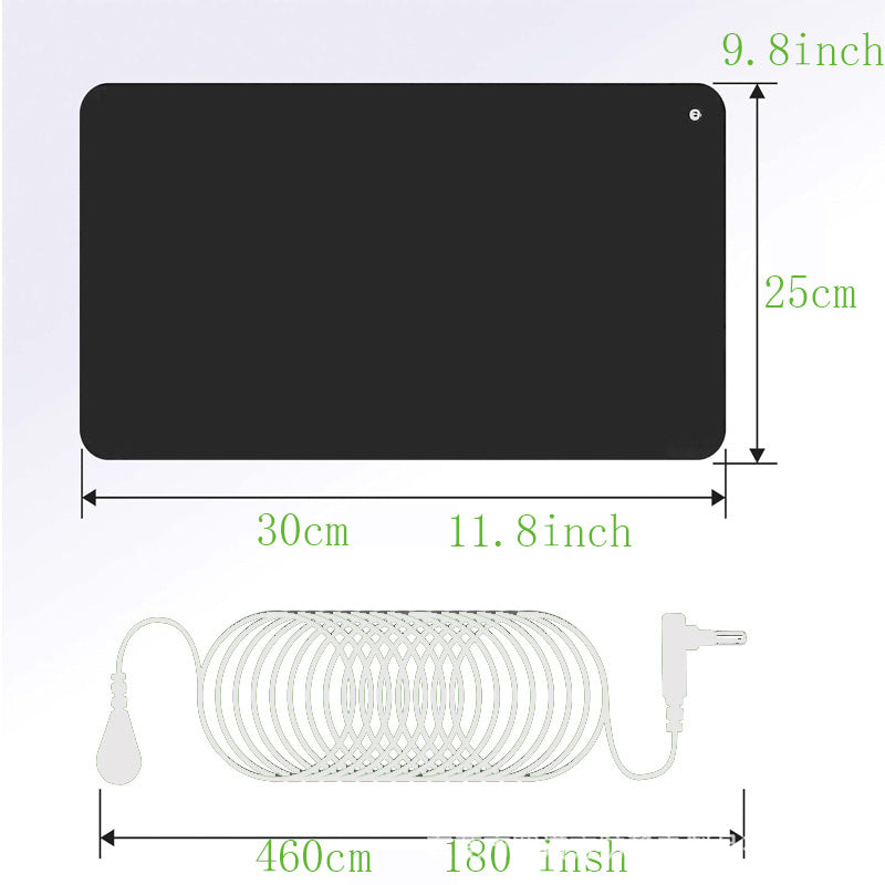 Zen Rhyme Mouse Anti-Static Grounding Wire Yoga Mat Gym Meditation Fitness Workout Gymnastics 40x60CM Rubber Sole V.I.P Digital Presence