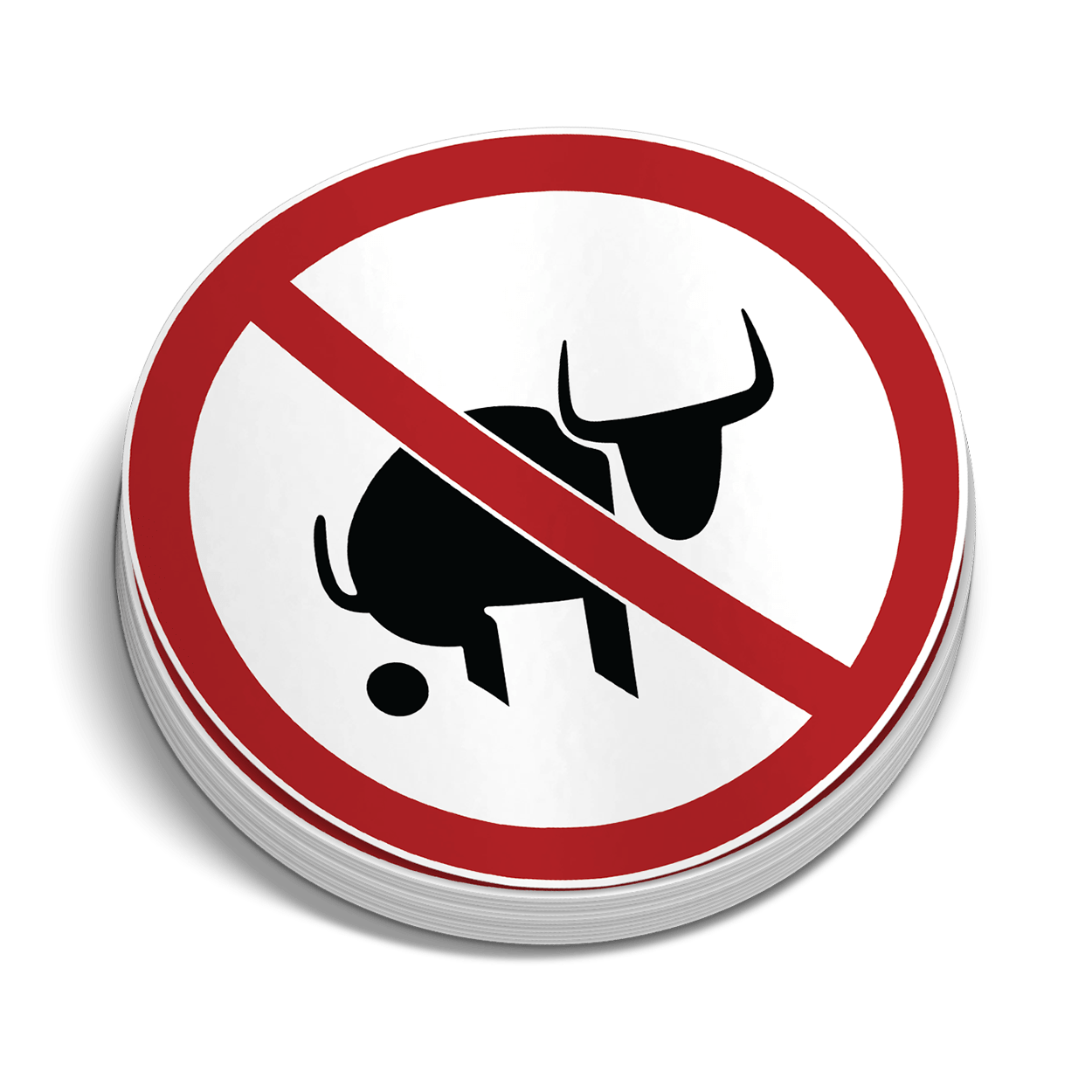 No Bull Hard Hat Decal Armed American Supply