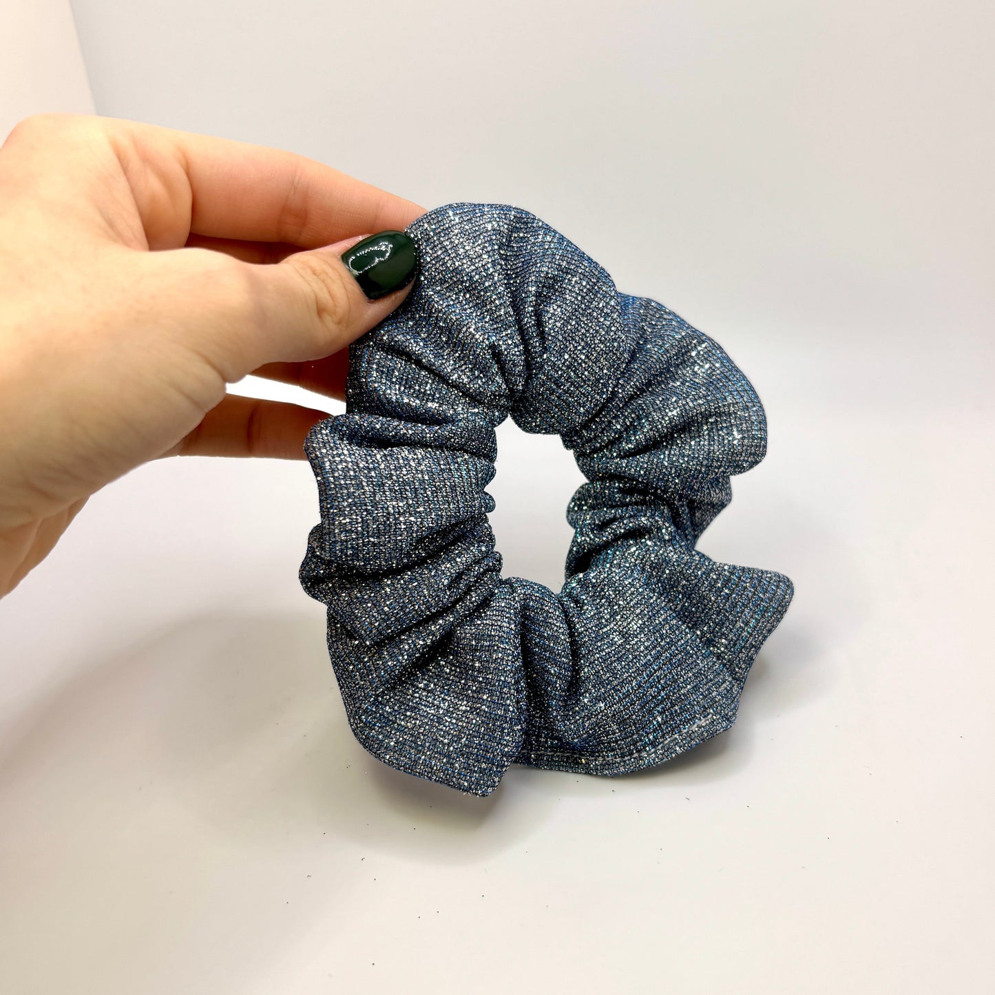Mini Navy Blue Sparkle Scrunchie Enchanted Scrunch