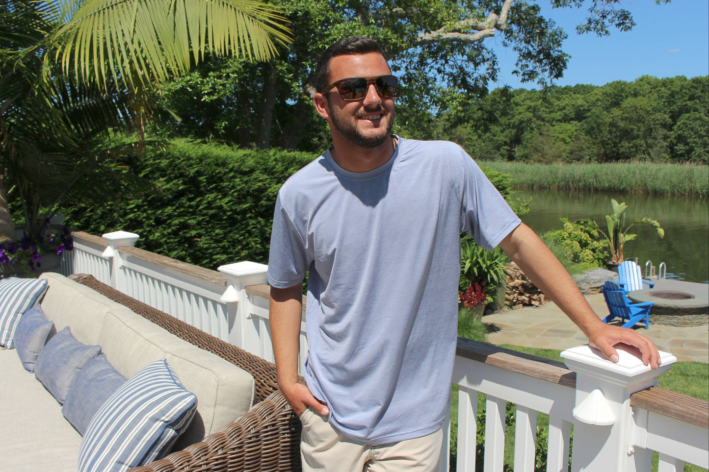 Bimini Performance Tee White Water Life
