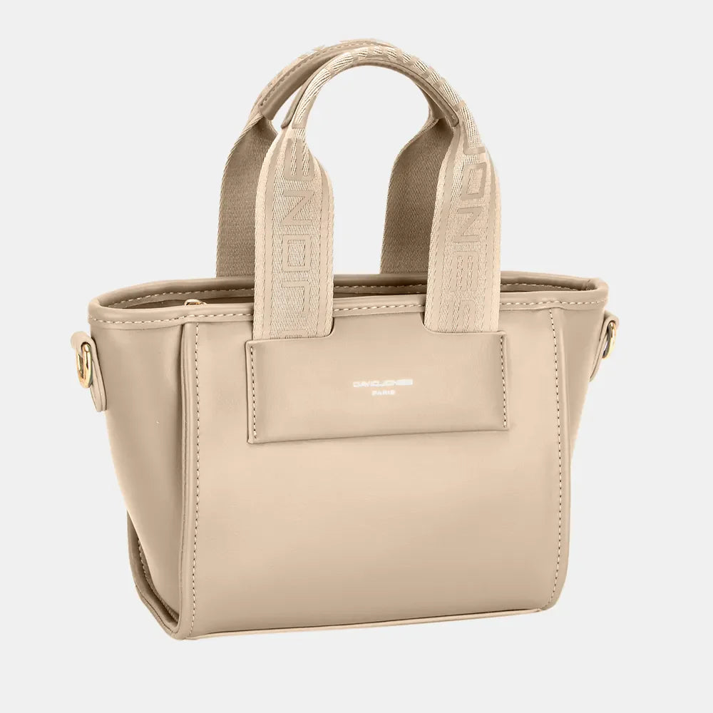 David Jones Small Handbag with Embossed Pattern Handles New Era Fashion LLc