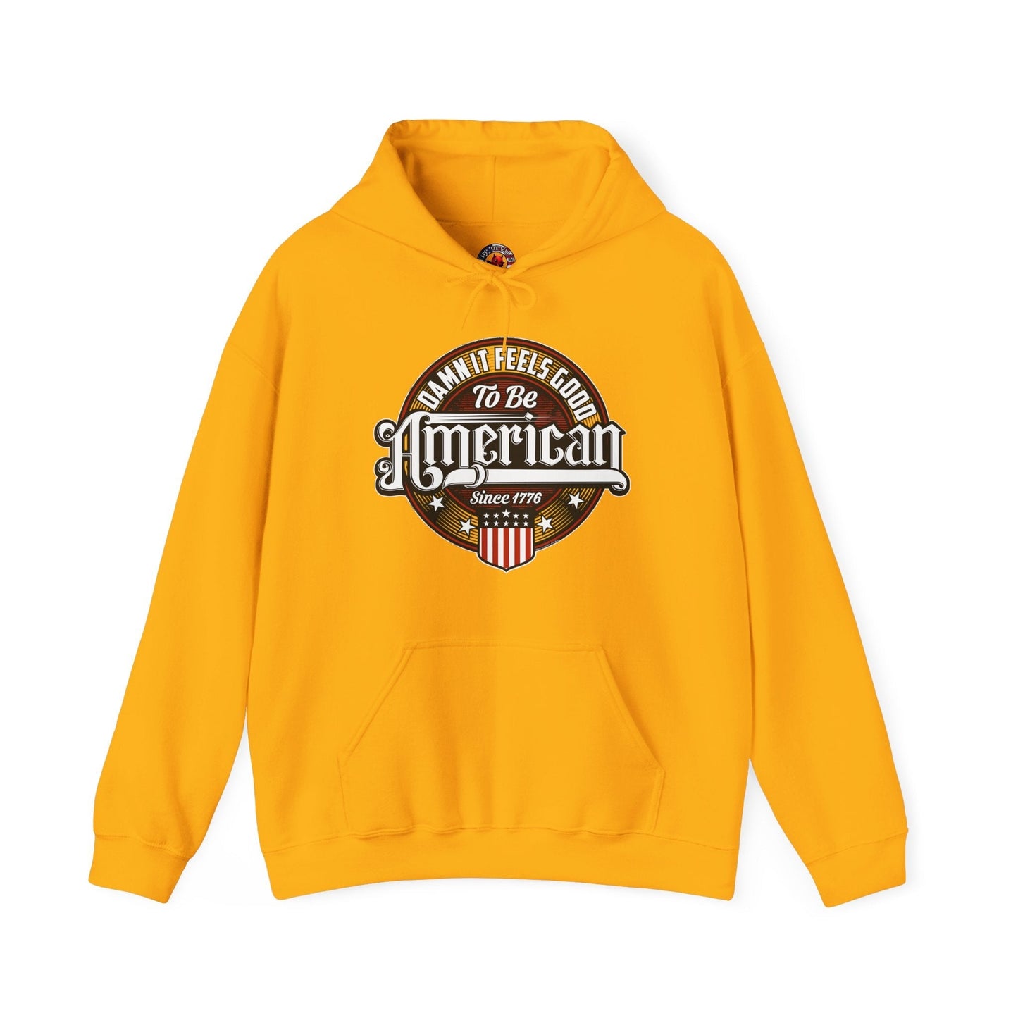 Damn it Feels Good To Be American Hooded Sweatshirt The Devil's Pickle