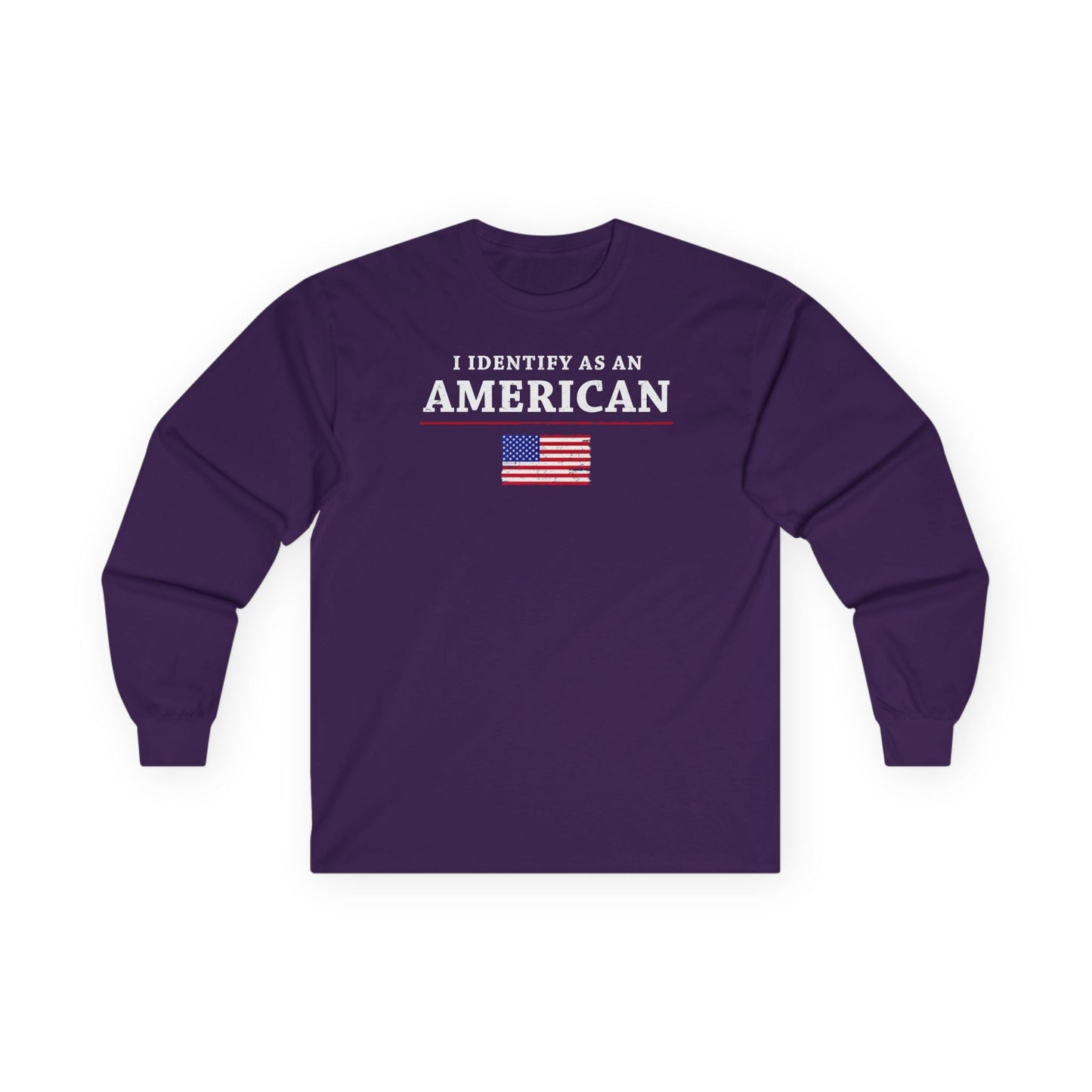 I Identify As An American Long Sleeve Tee The Devil's Pickle