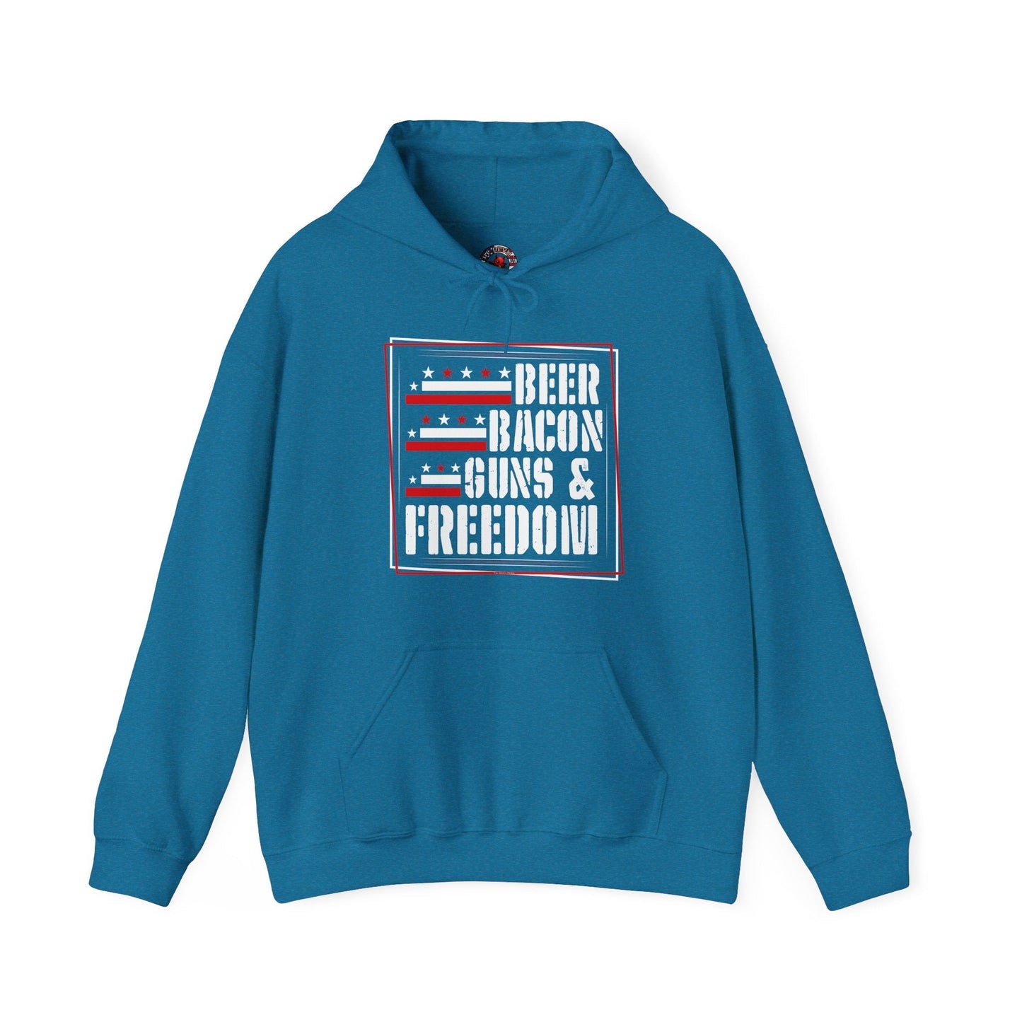 Beer Bacon Guns and Freedom Hooded Sweatshirt The Devil's Pickle