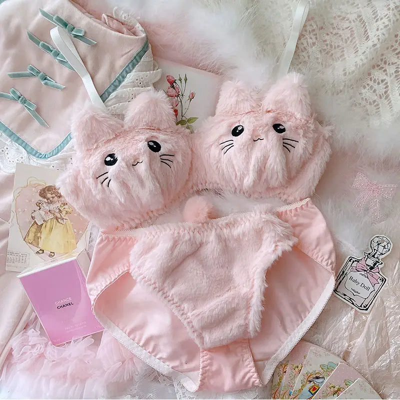 Plush Bra Lingerie Set ViralGalleria.com