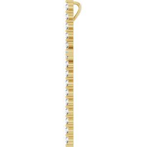 14K Yellow 1 CTW Natural Diamond Cross Pendant Ethereal Legacy Boutiques