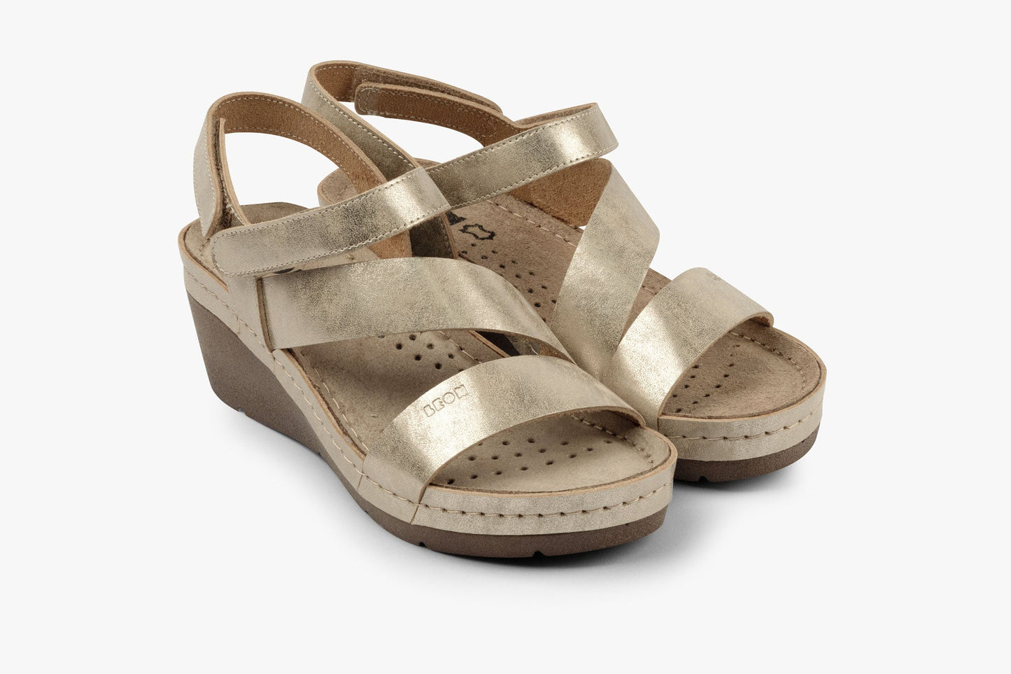 Kiara by LEON- Women’s Leather Platform Heel Sandals- Gel Insole & Adjustable Strap LEON Footwear USA