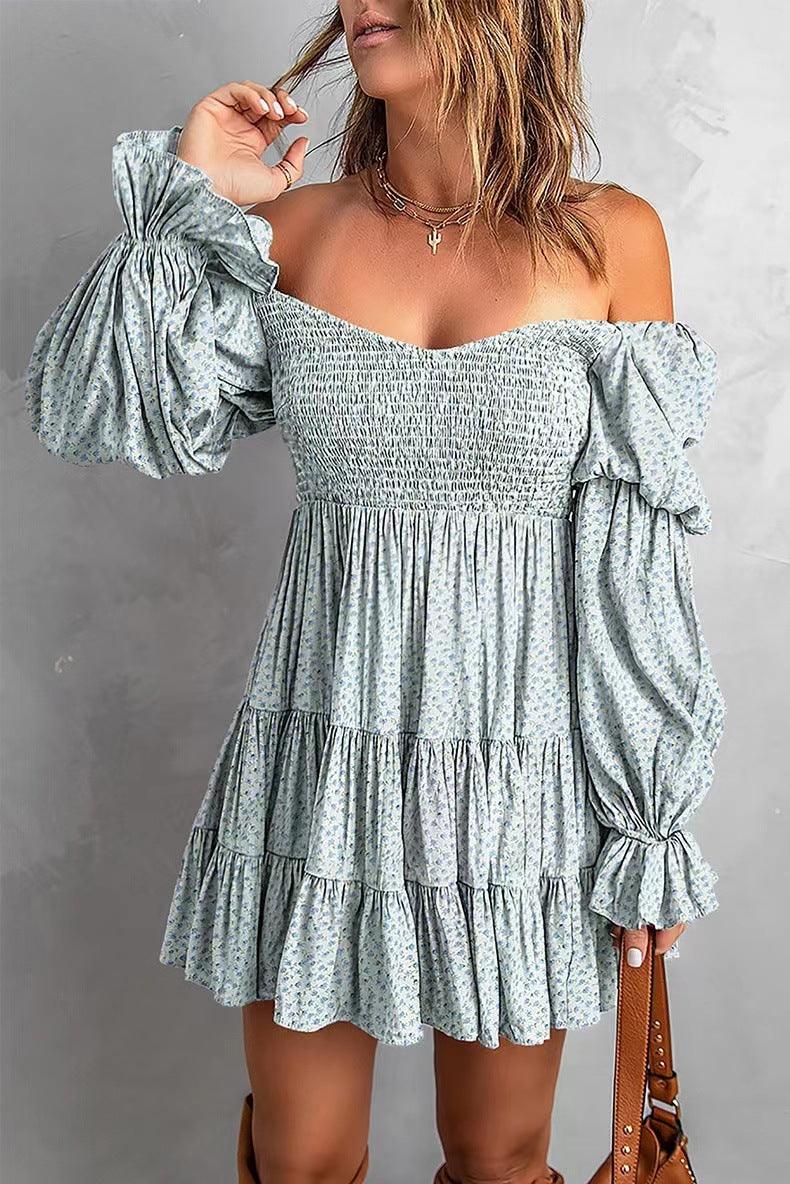 Flirty Puff Sleeve A-Line Dress | Spring & Summer Strapless Dress Country in My Heart