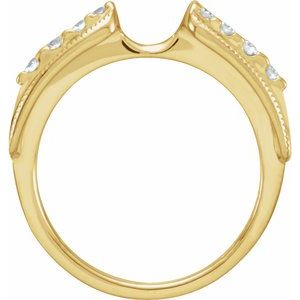 14K Yellow 1/4 CTW Natural Diamond Enhancer Ring Ethereal Legacy Boutiques