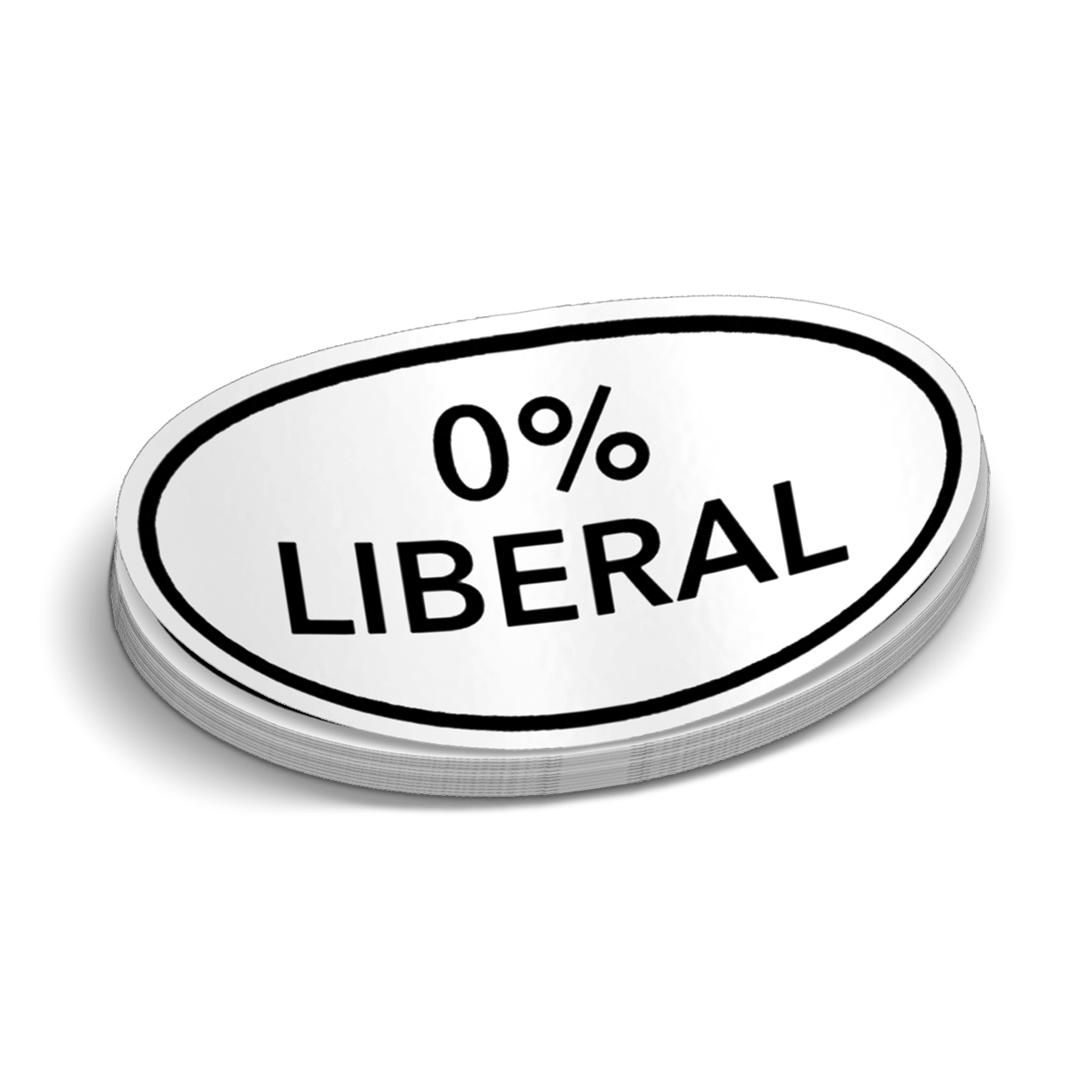0% Liberal Decal Armed American Supply