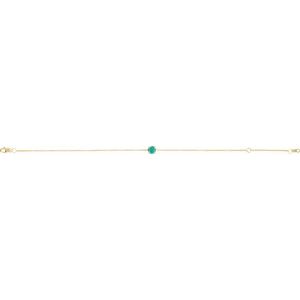 14K Yellow Lab-Grown Emerald 6 1/2-7-1/2" Bracelet Ethereal Legacy Boutiques