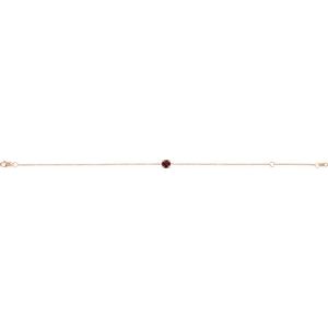 14K Rose Natural Mozambique Garnet 6 1/2-7-1/2" Bracelet Ethereal Legacy Boutiques