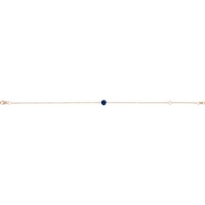 14K Rose Natural Blue Sapphire 6 1/2-7-1/2" Bracelet Ethereal Legacy Boutiques