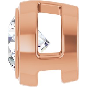 14K Rose 1/3 CT Lab Grown Diamond Slide Pendant Ethereal Legacy Boutiques