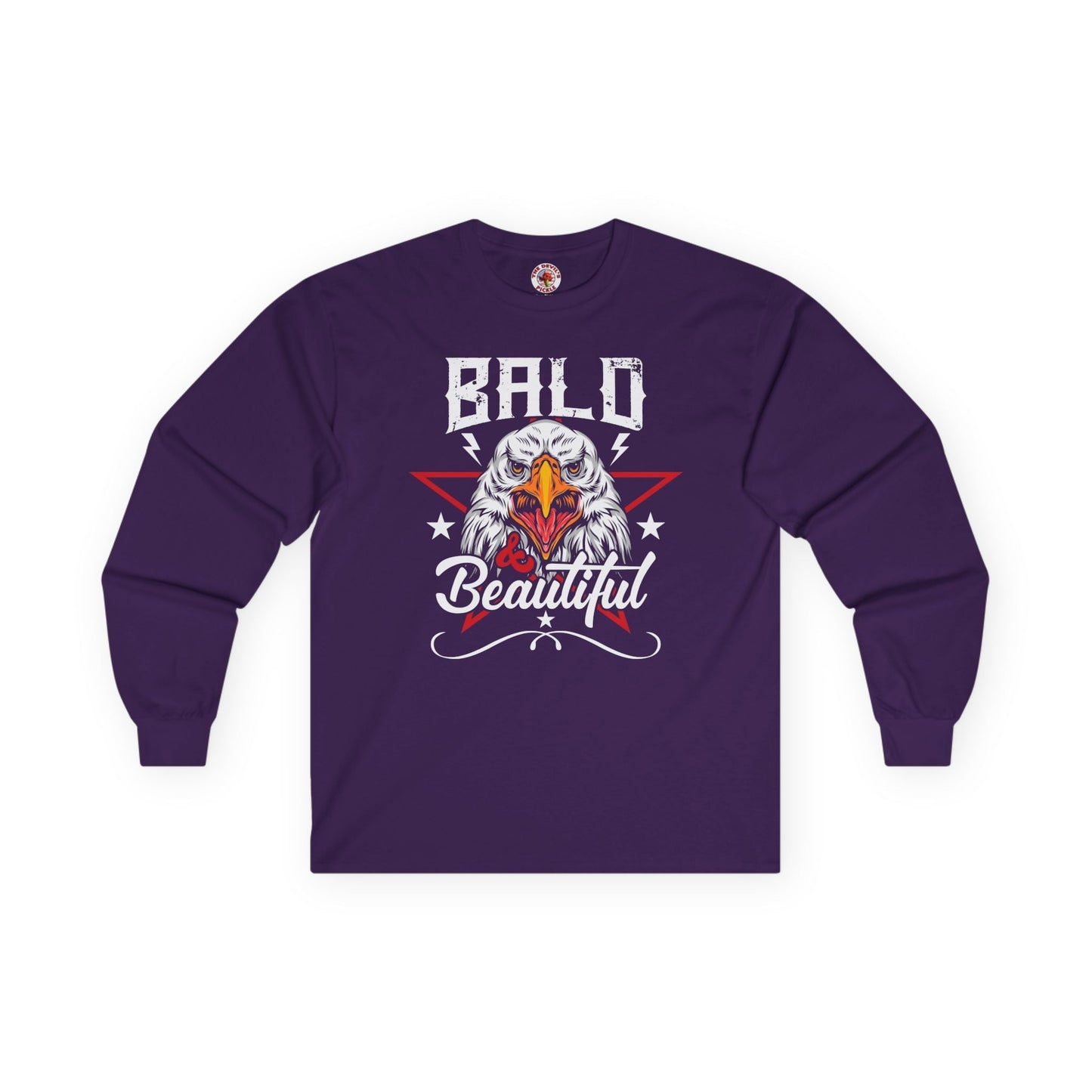 Bald And Beautiful Long Sleeve Tee The Devil's Pickle