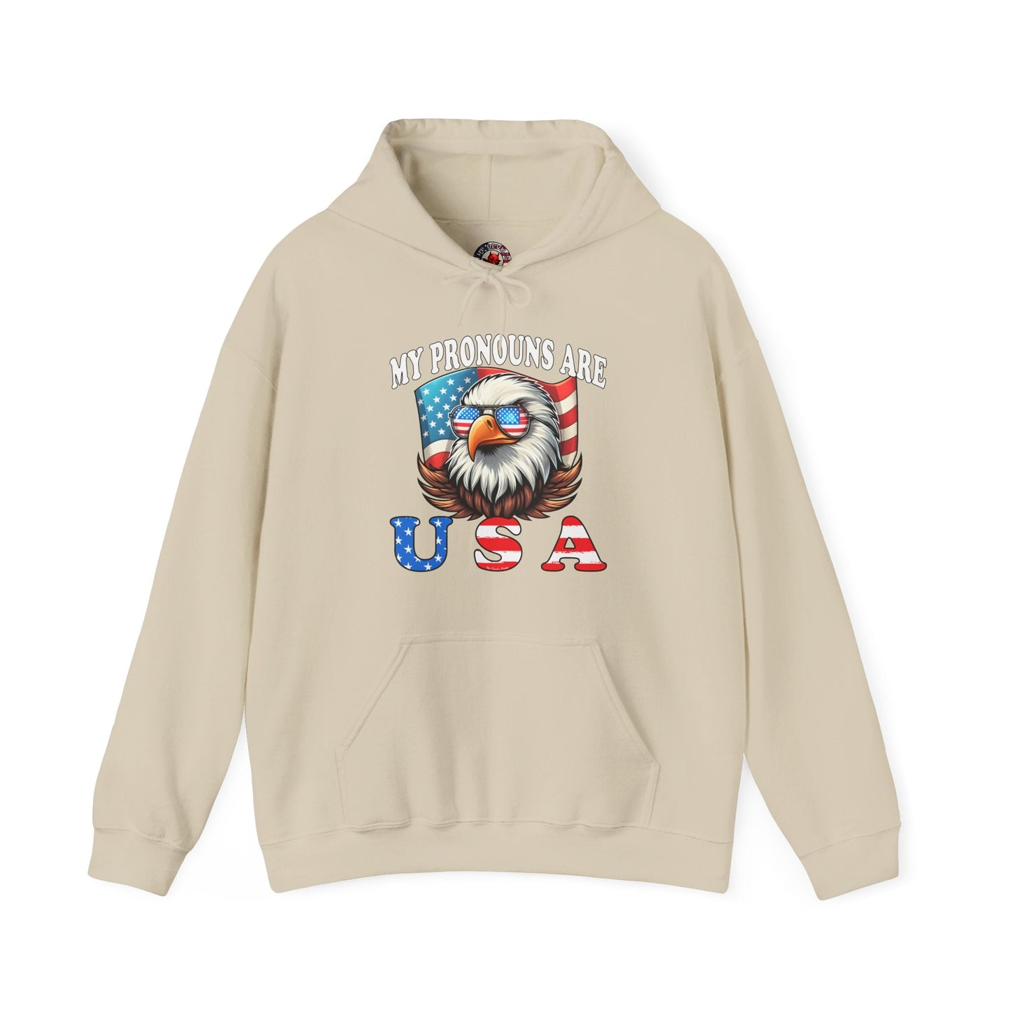 My Pronouns Are U.S.A Hooded Sweatshirt The Devil's Pickle