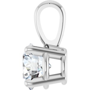 14K White 1/2 CT Lab-Grown Diamond Pendant Ethereal Legacy Boutiques