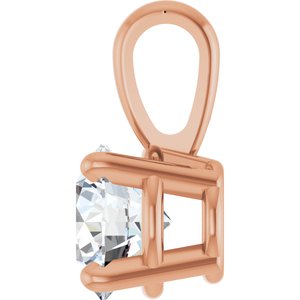 14K Rose 1/2 CT Lab-Grown Diamond Pendant Ethereal Legacy Boutiques