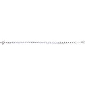 14K White 6 CTW Lab-Grown Diamond Line 7 1/4" Bracelet Ethereal Legacy Boutiques