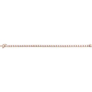14K Rose 6 CTW Lab-Grown Diamond Line 7 1/4" Bracelet Ethereal Legacy Boutiques