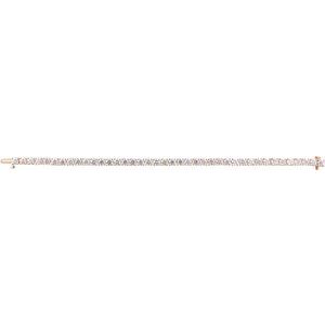 14K Rose 10 CTW Lab-Grown Diamond Line 7" Bracelet Ethereal Legacy Boutiques