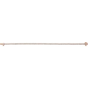 14K Rose 4 CTW Lab-Grown Diamond Line 7" Bracelet Ethereal Legacy Boutiques