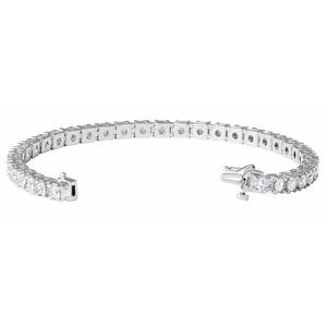 14K White 7 CTW Lab-Grown Diamond Line 7 1/4" Bracelet Ethereal Legacy Boutiques