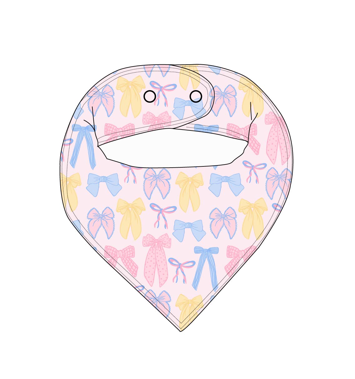 Madelyn - Bandana Bib Blush Lotus