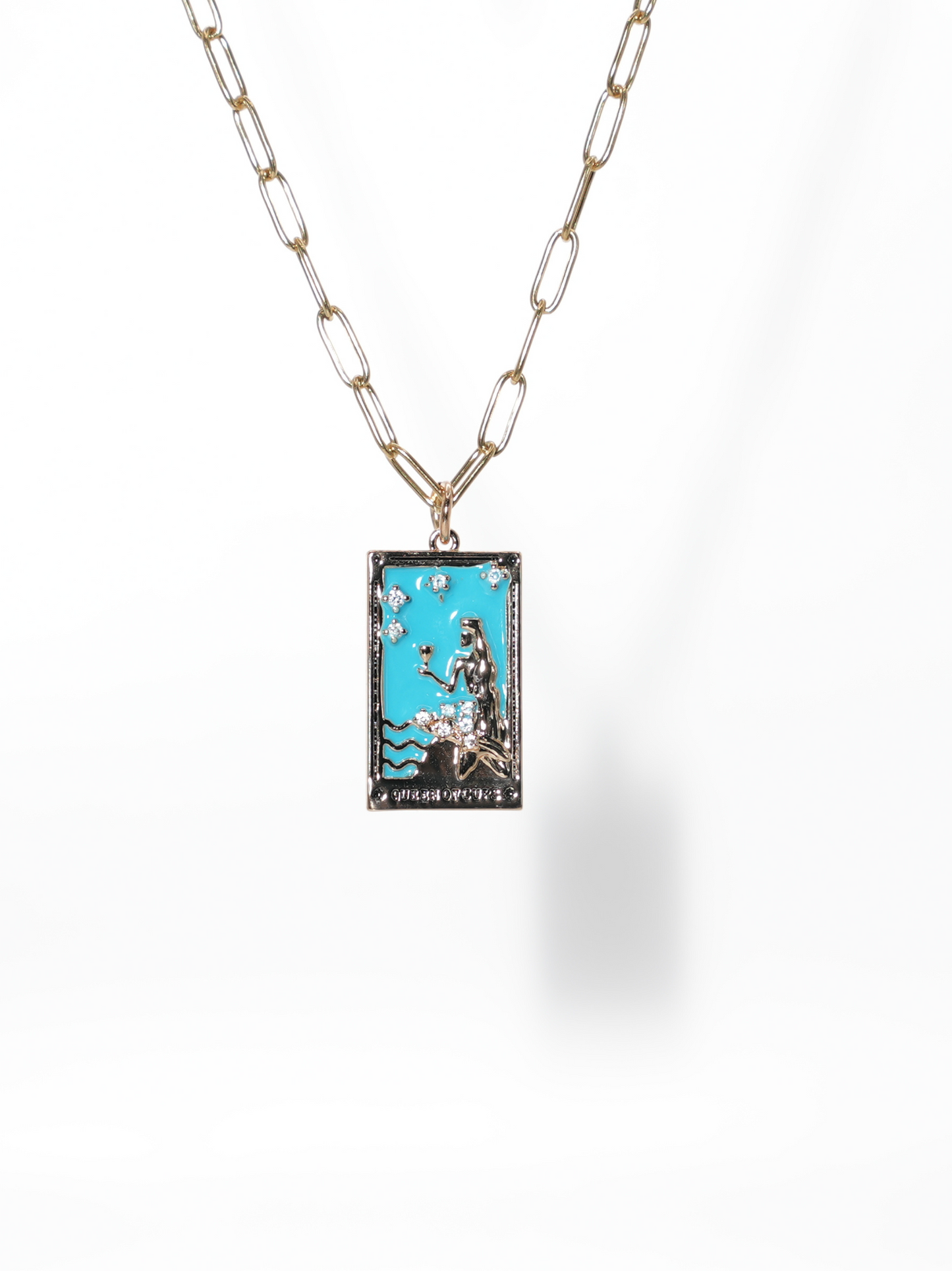 Tarot Card Pendant Necklace LUNAR VINES