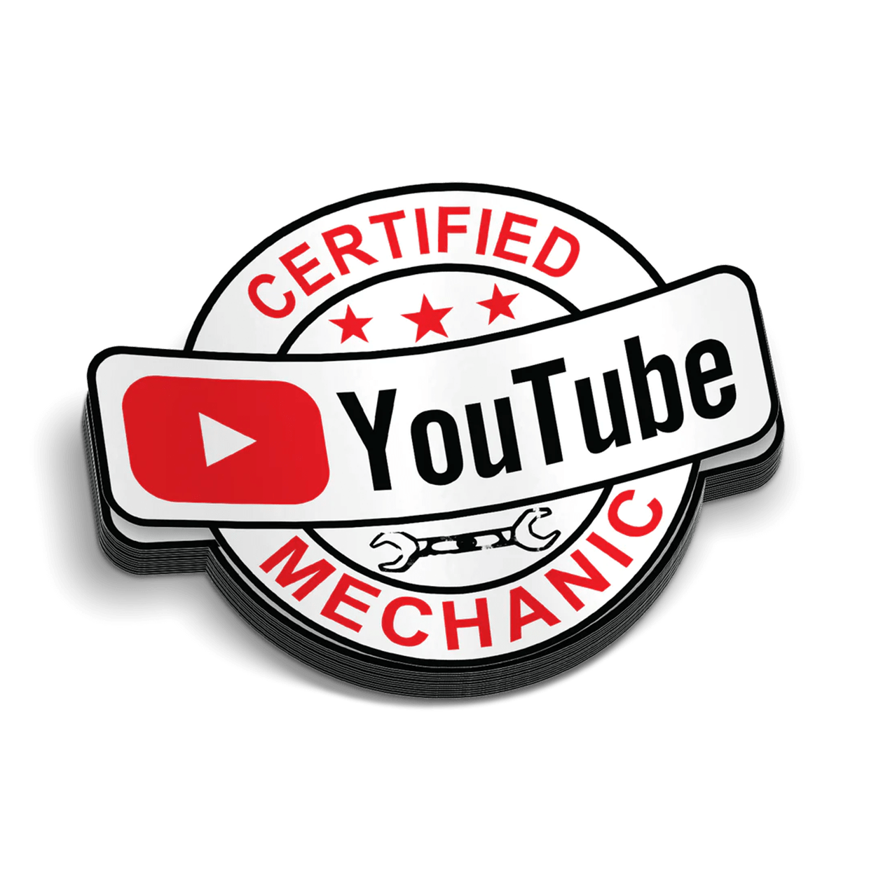 YT Mechanic Hard Hat Decal Armed American Supply