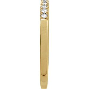 14K Yellow 1/6 CTW Natural Diamond Stackable Ring Ethereal Legacy Boutiques