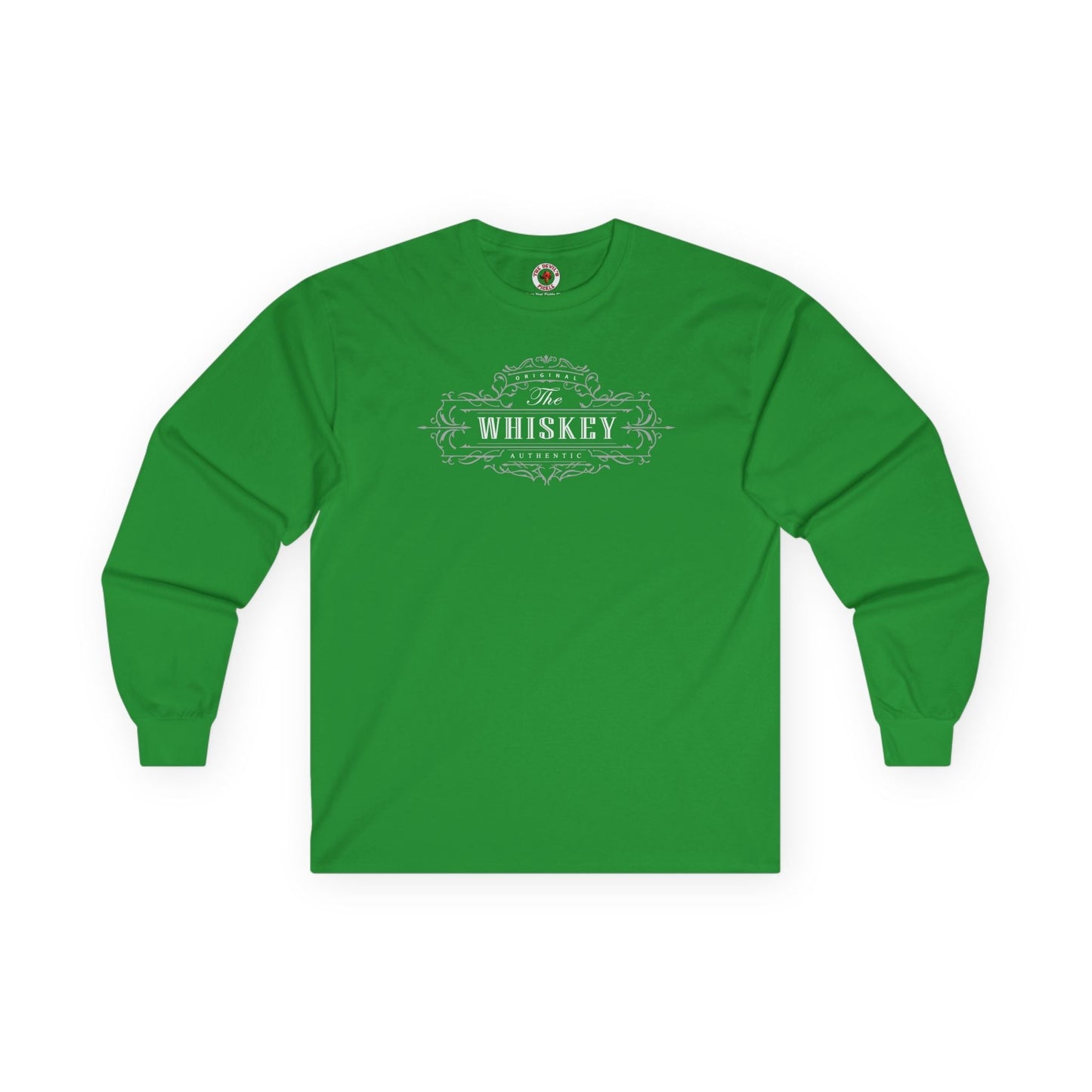 The Original Authentic Whiskey Long Sleeve Tee The Devil's Pickle
