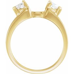 14K Yellow 1/5 CTW Natural Diamond Wrap-Style Enhancer Ethereal Legacy Boutiques