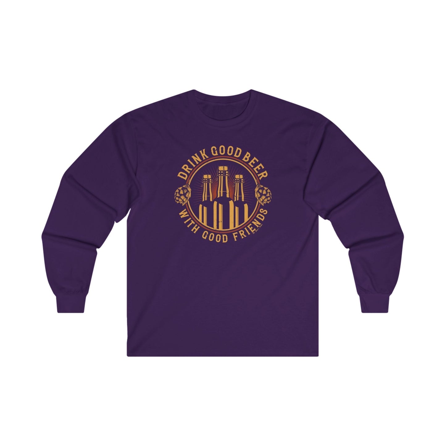 Drink Good Beer With Good Friends Long Sleeve Tee The Devil's Pickle