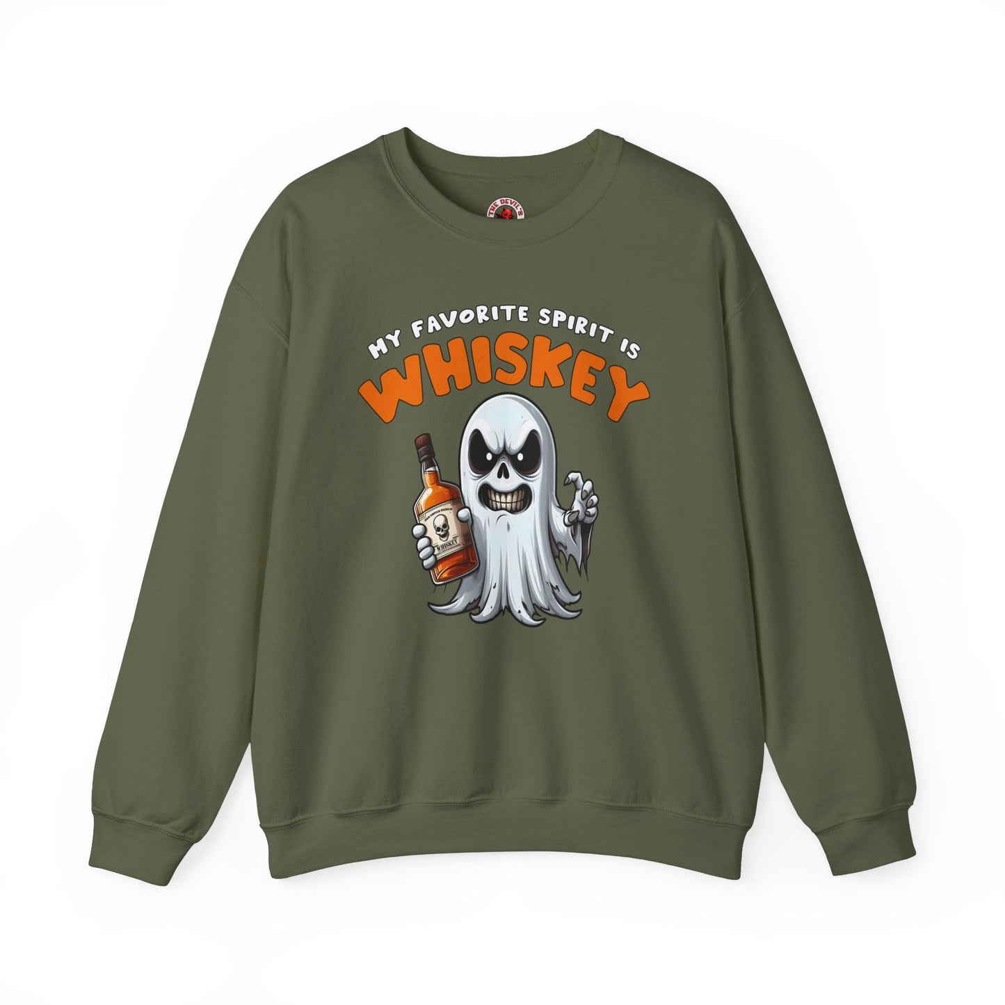 My Favorite Spirit Is Whiskey Crewneck Sweatshirt The Devil's Pickle