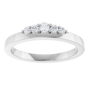 Sterling Silver 1/6 CTW Natural Diamond Stackable Ring Ethereal Legacy Boutiques