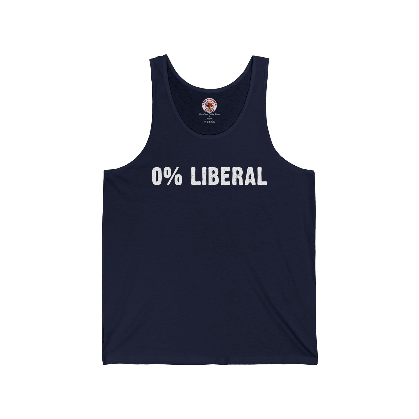 0% Liberal Tank Top The Devil's Pickle