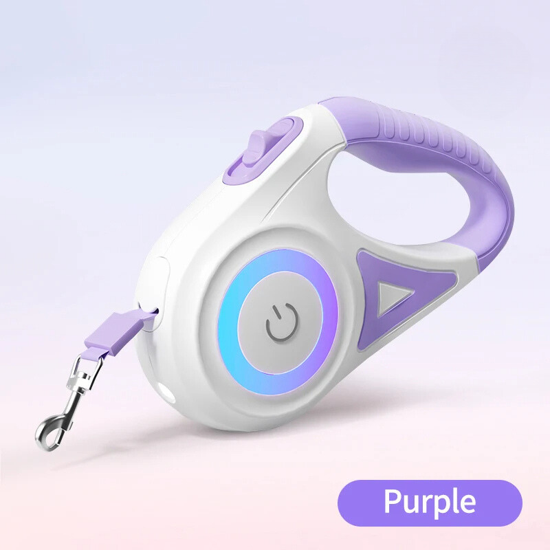 Automatic Retractable Luminous Dog Walking Rope ViralGalleria.com