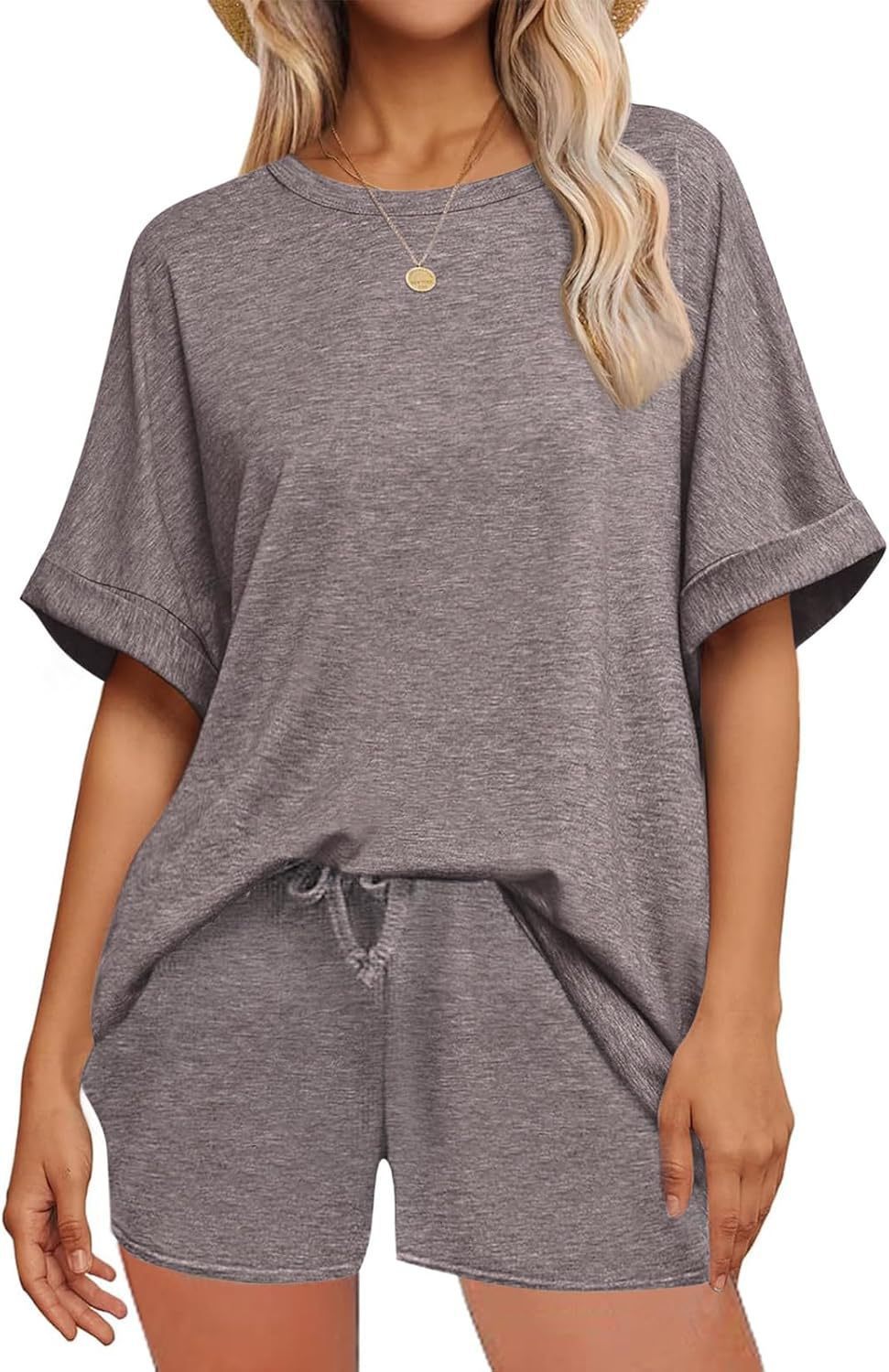 π Oversized T-Shirt & Drawstring Shorts Set β Ultimate Casual Comfort FitiqueFit