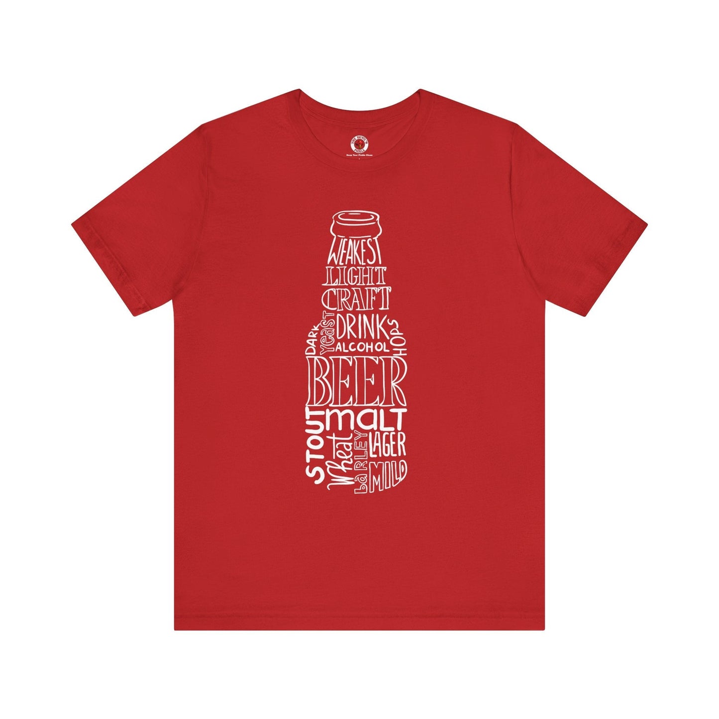 Beer Bottle of Words T-Shirt The Devil's Pickle