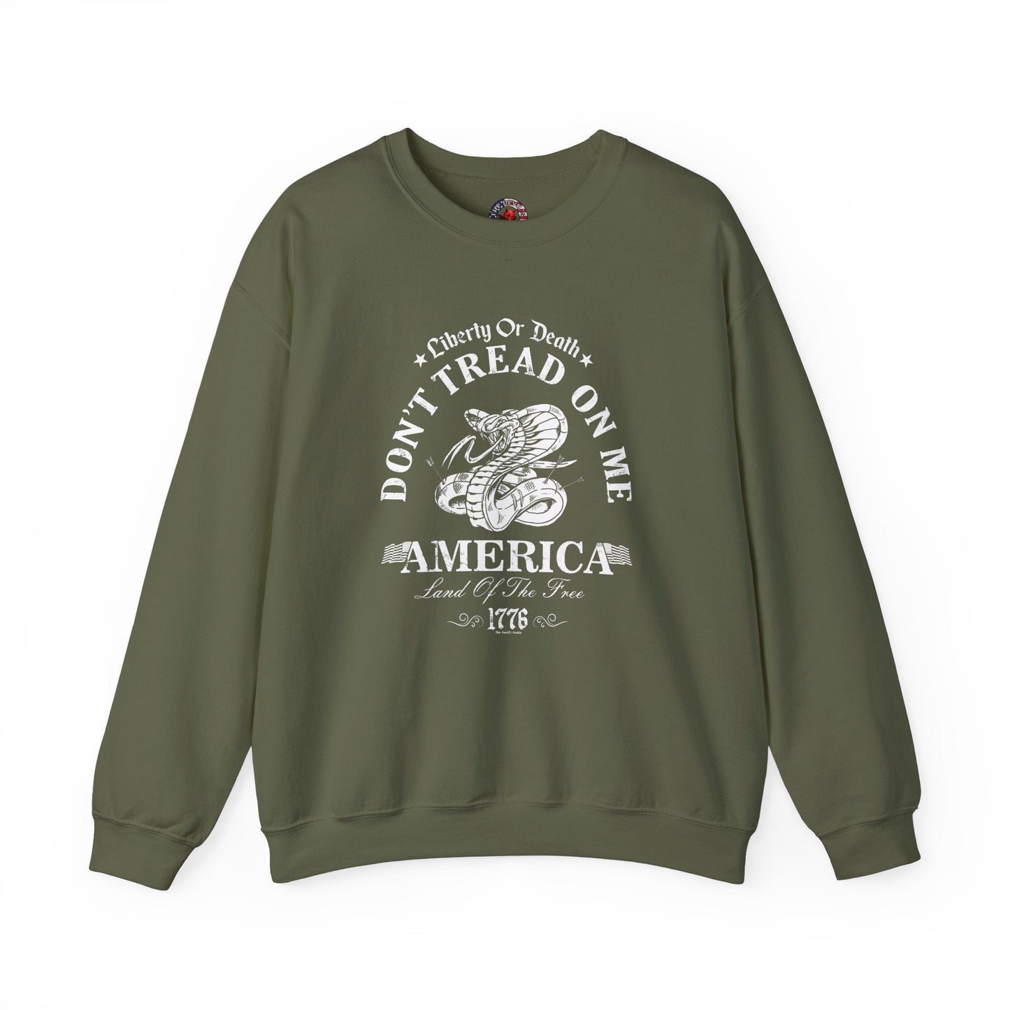 Don't Tread on Me Crewneck Sweatshirt The Devil's Pickle