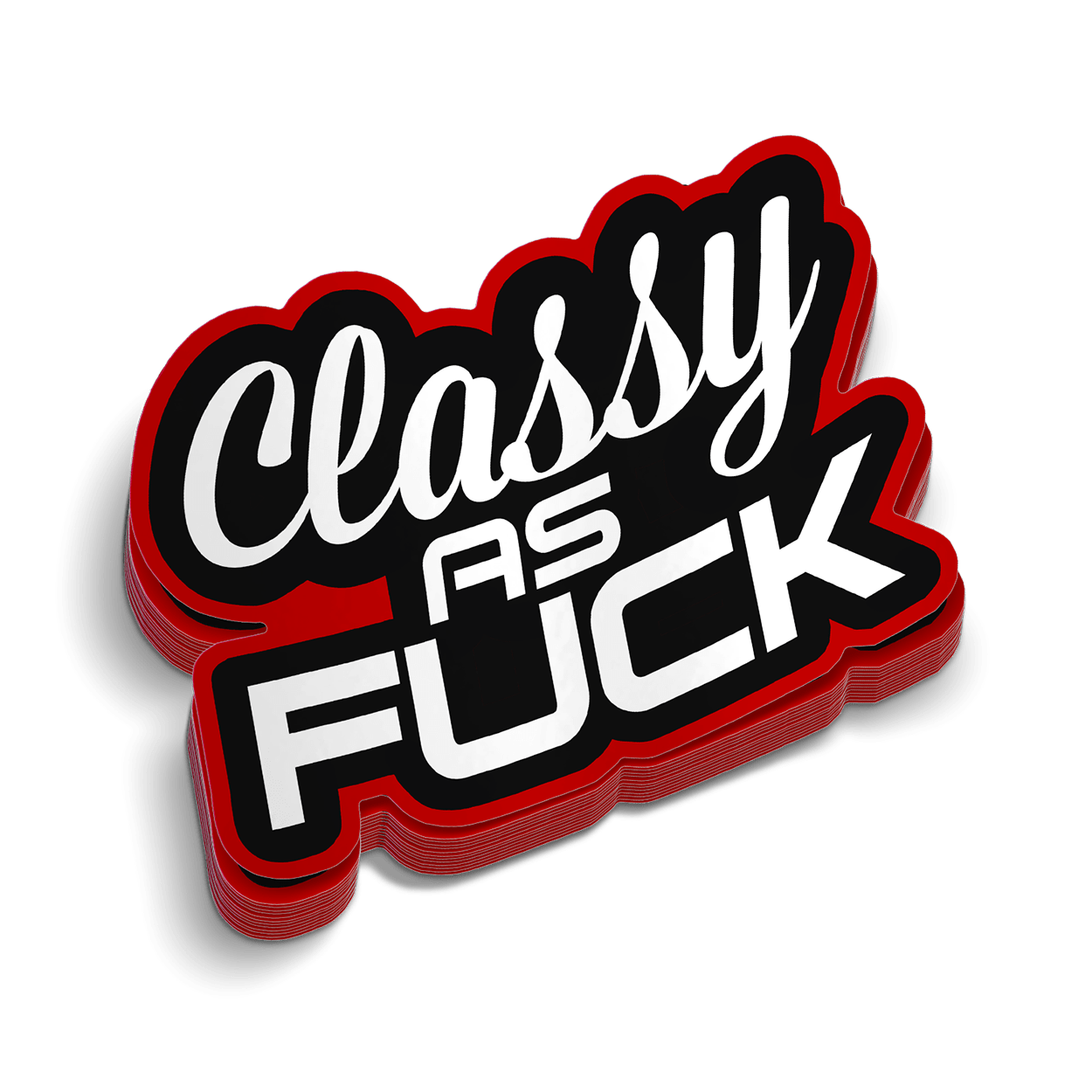 Classy AF Hard Hat Decal Armed American Supply
